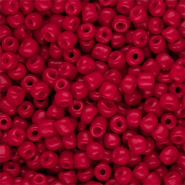 Perline di vetro rocailles 6/0 (4mm) rosso