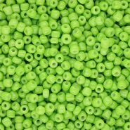 Perline di vetro rocailles 8/0 (3mm) verde lime