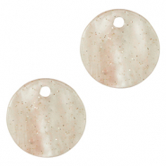 Pendenti in resina 12mm beige sabbia