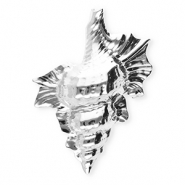 Broches accattivanti in acciaio inossidabile conchiglia argento