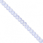 Perline sfaccettate 4x3mm rondella blu
