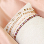 Set di ispirazione Realizza braccialetti scintillanti con le perline cubiche sfaccettate