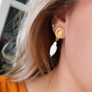 Set di ispirazione Idee per accessori per capelli e orecchini con perle d’acqua dolce