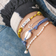 Set di ispirazione Cerchi qualche idea per realizzare bracciali con cordoncini tubolare intrecciato? 