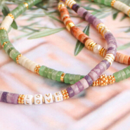 Set di ispirazione Crea collane eleganti con perline a rondella in pietra naturale
