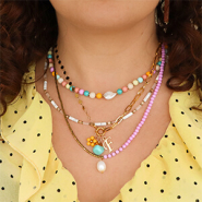 Set di ispirazione Idee creative per gioielli colorati con perline in acrilico opache