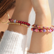 Set di ispirazione Come creare braccialetti di tendenza con perline in acrilico