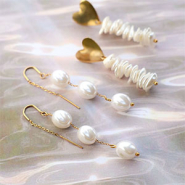 Set di ispirazione Nuova elegante imitazione di perle d'acqua dolce