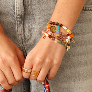 Set di ispirazione Idee per braccialetti colorati con perline ceche di vetro di Boemia