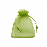 Sacchetti in organza 7x9 cm verde oliva