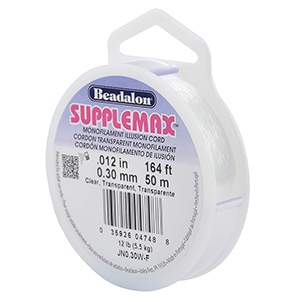 Beadalon filo infilaperle Supplemax diametro 0,30 mm 50 metri trasparente