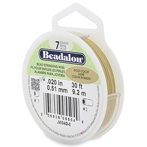 Beadalon filo infilaperle 7 fili diametro 0.51mm oro