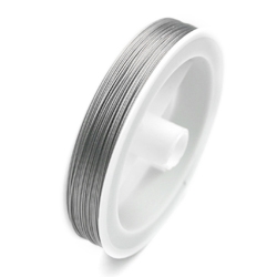 Filo con rivestimento 100 metri trasparente-argento