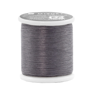 Miyuki filo infilaperle grigio scuro
