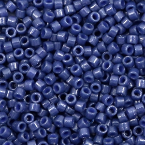 Perline Miyuki Delica 11/0 Duracoat opaque matte dyed navy blue DB-2143
