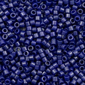 Perline Miyuki Delica 11/0 Duracoat opaque matte dyed cobalt blue DB-2144