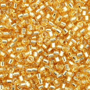 Perline Miyuki Delica 11/0 Silverlined gold DB-42