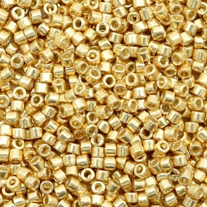 Perline Miyuki Delica 11/0 Duracoat galvanized gold DB-1832