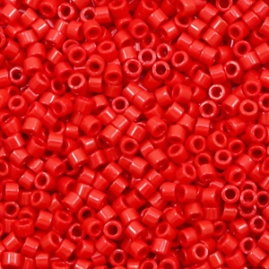 Perline Miyuki Delica 11/0 Opaque red DB-723