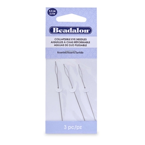 Beadalon aghi flessibili 6.4cm assortiti argento