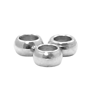 Perline in acciaio inossidabile 2mm argento (acciaio inossidabile)
