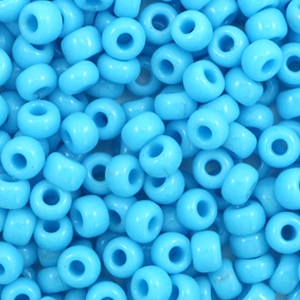 Rocailles Miyuki 6/0 Opaque turquoise blue 6-413