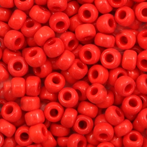 Rocailles Miyuki 6/0 Opaque red 6-408