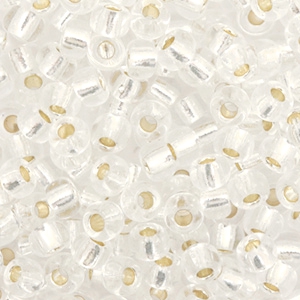 Rocailles Miyuki 6/0 Silverlined crystal 6-1