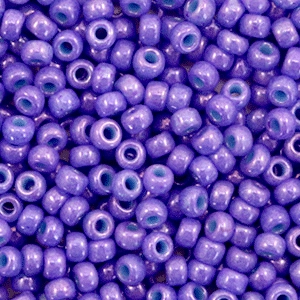 Rocailles Miyuki 8/0 Opaque dyed bright purple 8-1477
