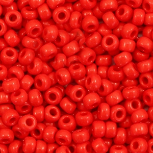 Rocailles Miyuki 8/0 Opaque red 8-408