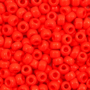 Rocailles Miyuki 8/0 Opaque vermilion red 8-407