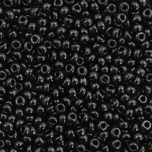 Rocailles Miyuki 11/0 Opaque black 11-401