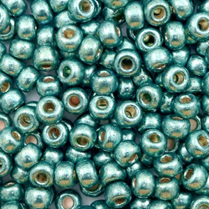 Rocailles Miyuki 6/0 Duracoat galvanized sea foam green 6 - 4217