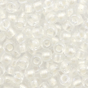 Rocailles Miyuki 8/0 Pearlized effect white 6 - 4601