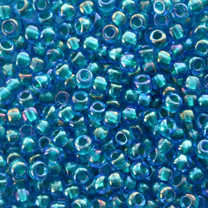 Rocailles Miyuki 8/0 Fancy lined pacific blue 8 - 3537