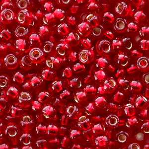 Rocailles Miyuki 8/0 Silverlined ruby 8 - 11