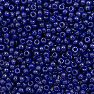 Rocailles Miyuki 11/0 Duracoat opaque dyed dark navy blue 11-4494