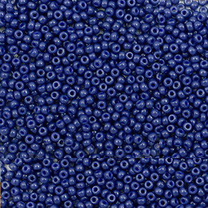 Rocailles Miyuki 15/0 Duracoat opaque dyed navy blue 15-4493