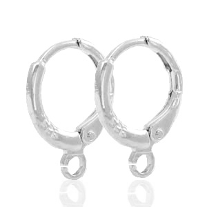 Componenti di metallo TQ monachelle richiudibile con anellino 13mm argento antico