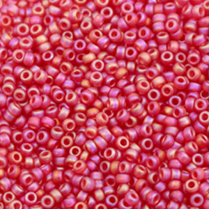 Rocailles Miyuki 11/0 Transparent matte ab ruby 11-141fr