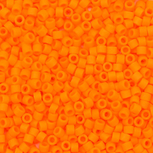 Perline Miyuki Delica 11/0 Opaque matte mandarin orange DB-1583