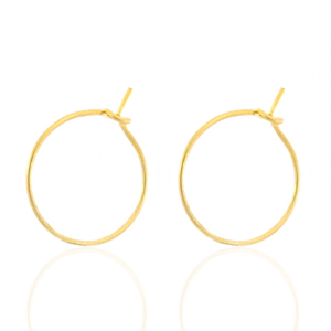 Orecchini in acciaio inossidabile 15mm oro