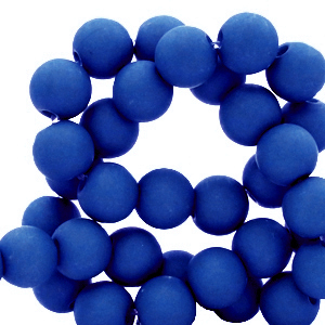 Perline in acrilico 6mm blu reale