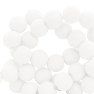 Perline in acrilico 4 mm bianco 