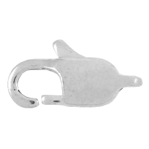 Componenti in acciaio inossidabile chiusura moschettone 9 mm argento
