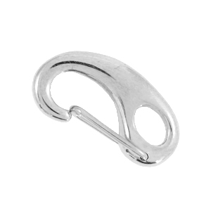 Componenti in acciaio inossidabile chiusura moschettone 16 mm argento