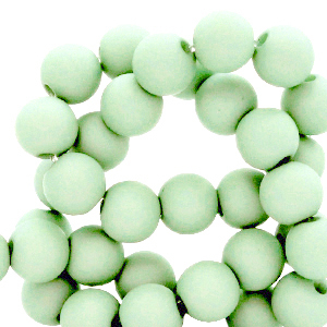 Perline in acrilico 6 mm opaca menta delicato
