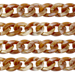Catena in acrilico 19mm marrone