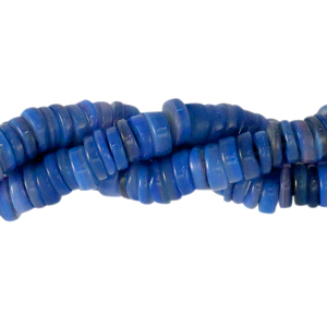 Perline di conchiglia 7mm rondella blu montana