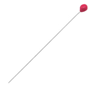 Componenti di metallo DQ chiodini testa tonda 52mm argento antico-rosso ciliegia (privo di nichel)